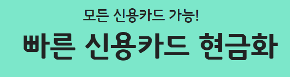 신용카드 현금화 업체